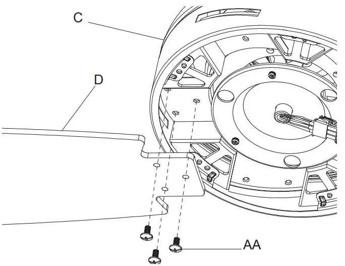 HOME DECORATORS COLLECTION 59252 52 - Attaching the blades