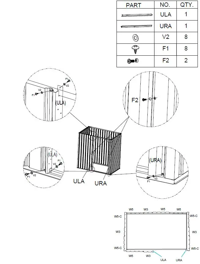 J T TSS001-N001-0 3x5 FT Storage Shed-10