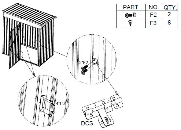 J T TSS001-N001-0 3x5 FT Storage Shed-18