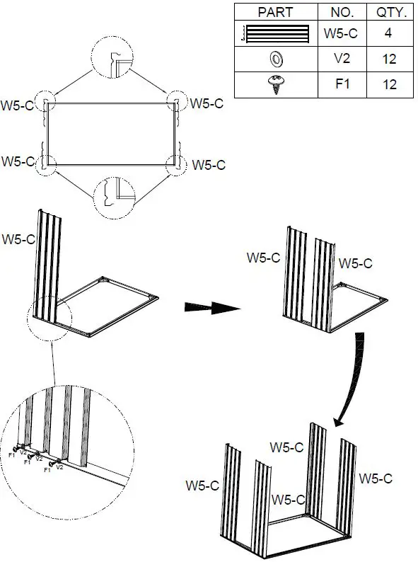 J T TSS001-N001-0 3x5 FT Storage Shed-7