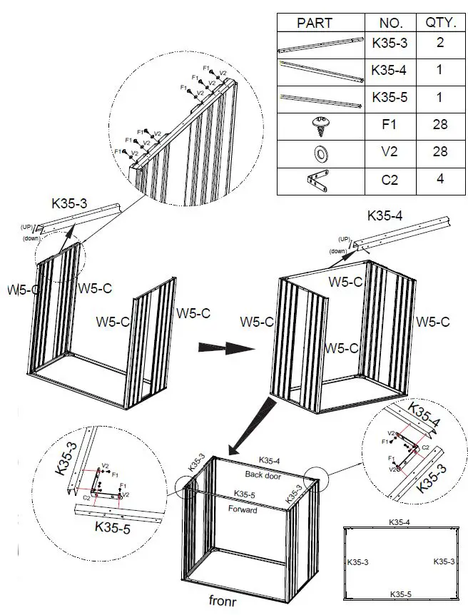 J T TSS001-N001-0 3x5 FT Storage Shed-8