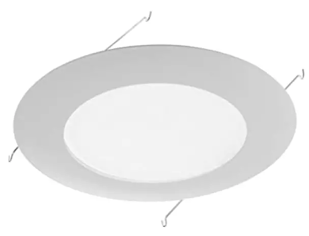NICOR 17558NK 6-Inch Nickel Gimbal Recessed Light Trim