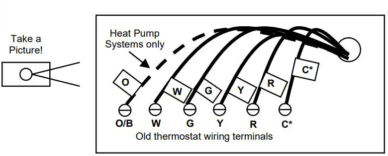 RCS TBH300 ZigBee Management Thermostat Installation Guide - Remove old thermostat
