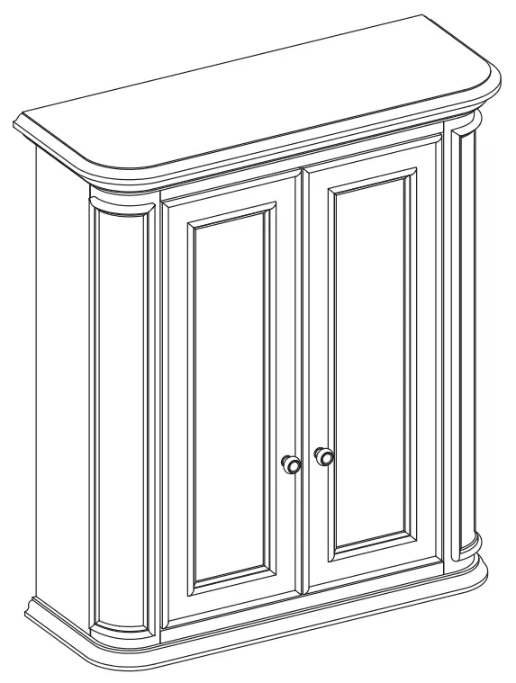 allen roth 1116WC-26-320 Flaxen Bathroom Wall Cabinet