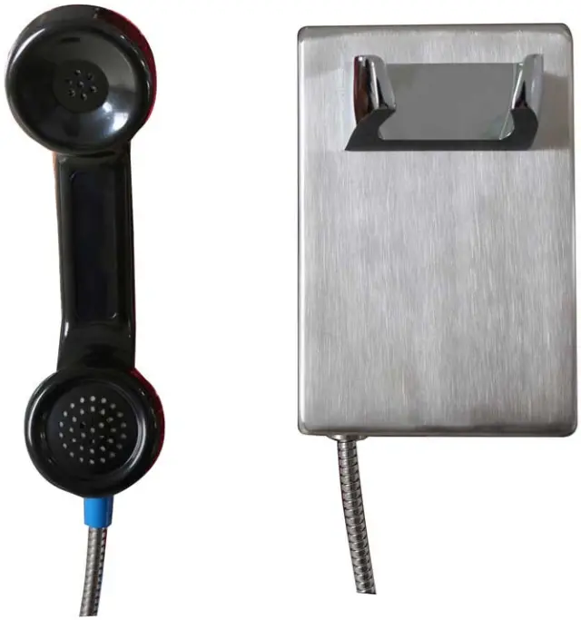 HQTelecom HQ-JWAT135 Vandal Resistant Stainless Steel Wall Mount Auto dial or No dial Phone