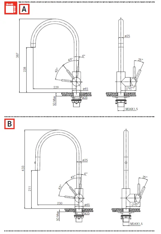 FRANKE EOS NEO Stainless Copper Kitchen Faucet 2