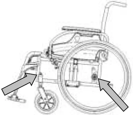 VERMEIREN Jazz S50 635 mm Manual Steel Wheelchair, Seat 03