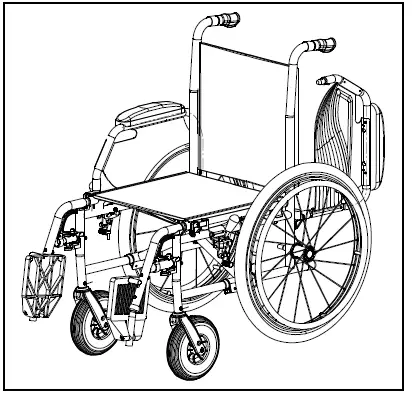 VERMEIREN Jazz S50 635 mm Manual Steel Wheelchair, Seat 15