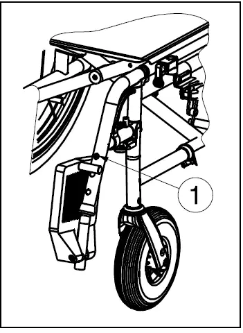 VERMEIREN Jazz S50 635 mm Manual Steel Wheelchair, Seat 16