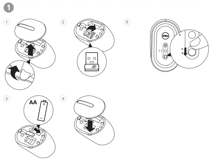 DELL Mobile Wireless Mouse MS3320W -