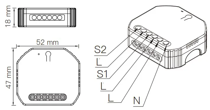 MOES MS 104BZ Smart Switch Module - INSTALLATION