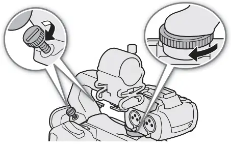 Canon XF XA Professional Video Camcorder - rear