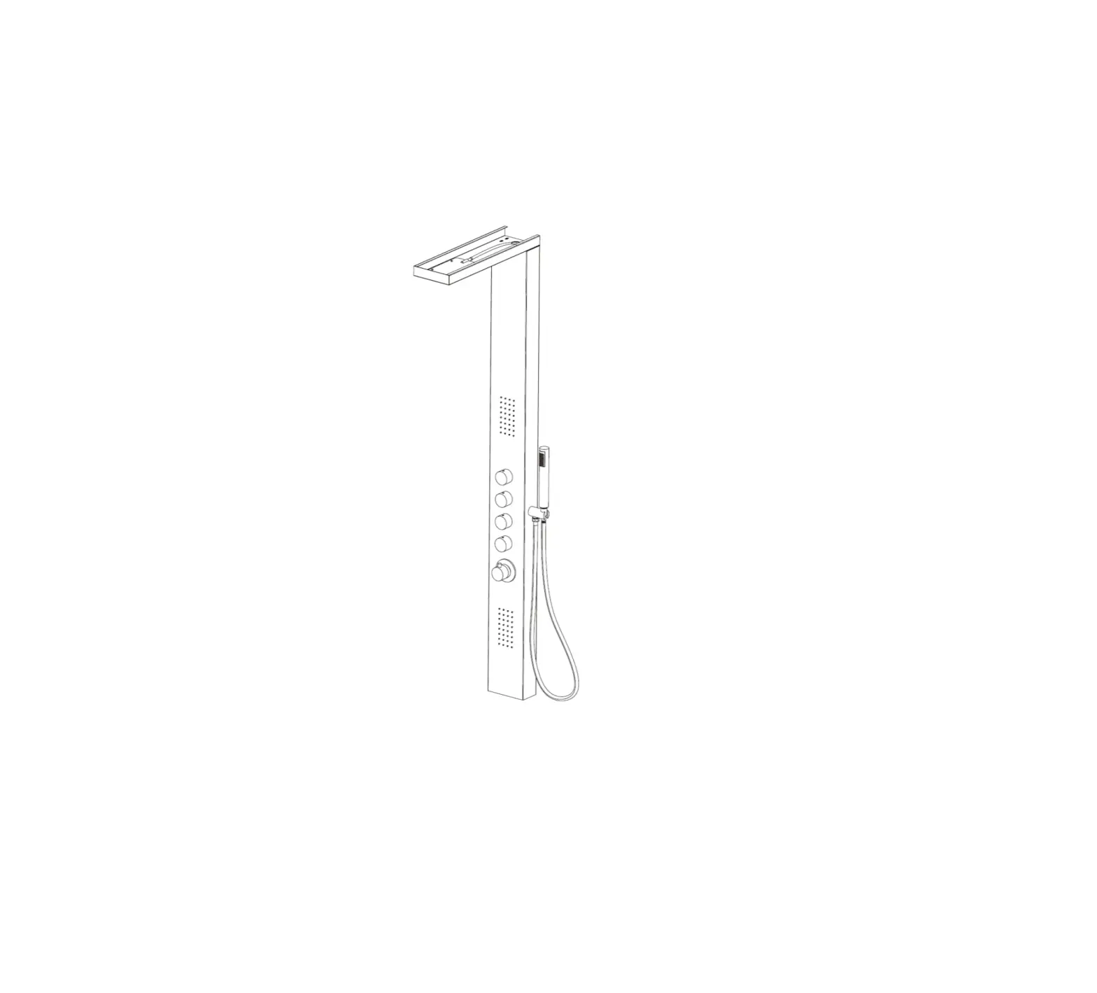 Better Bathrooms Beba_26850 Provo Thermostatic Shower Tower User Manual