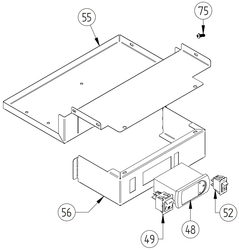 HOSHIZAKI HBB 2 59 Back Bar Refrigerator Two Section with Lockable Solid Doors - Feg2