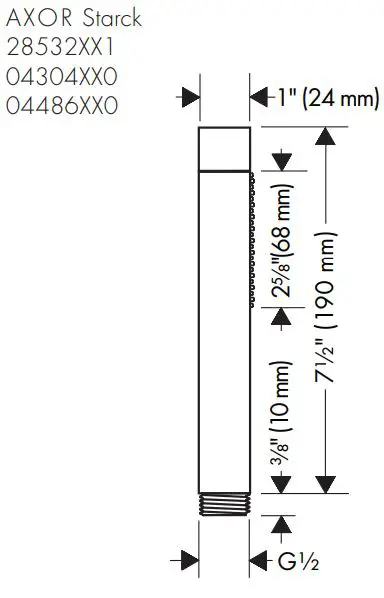AXOR-04304XX0-Handshowers-FIG 1