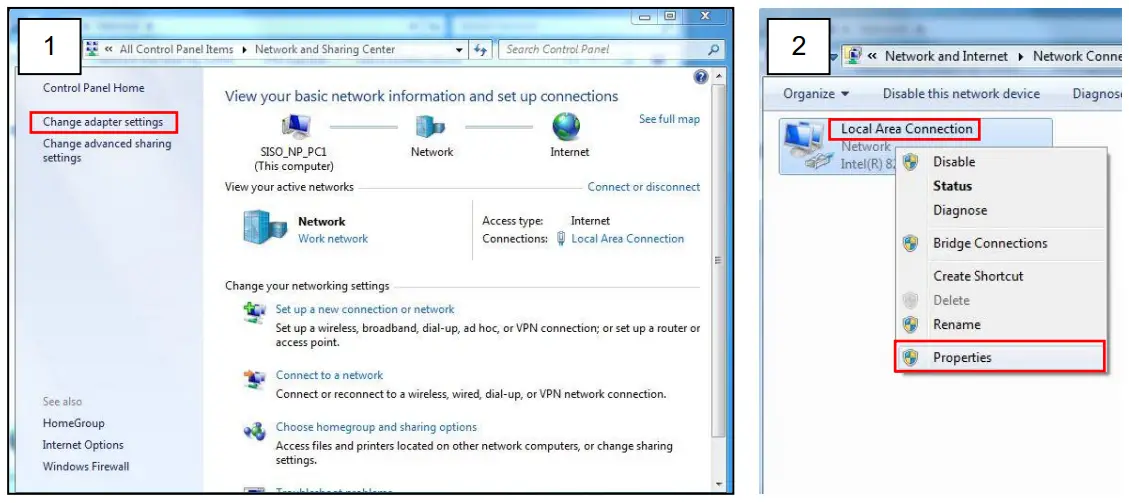 Using the Default Camera IP Address