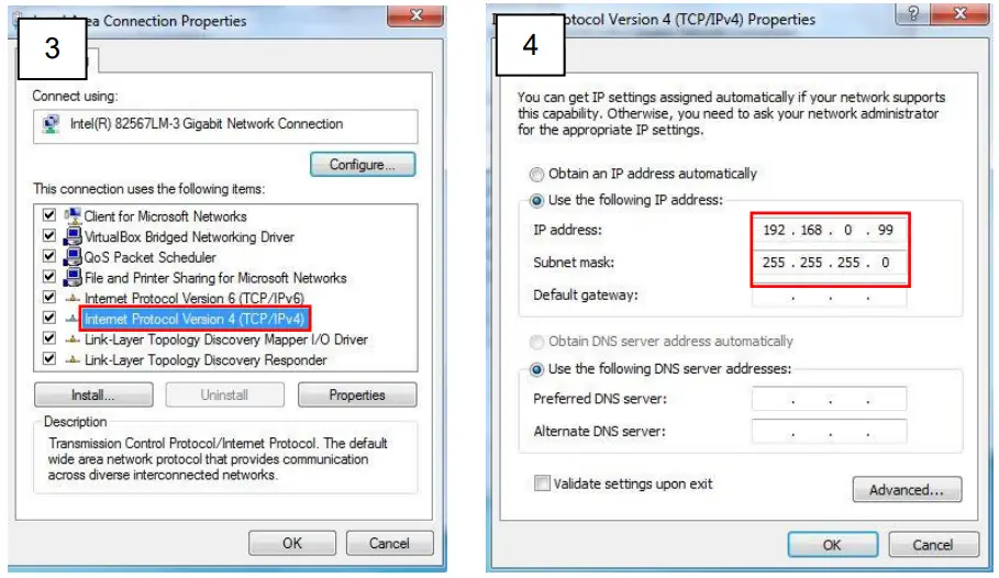 Using the Default Camera IP Address