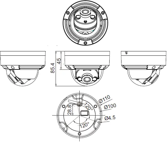 SUNELL SN-IPV8140EEBR-Z Vandal Dome Network Camera 07