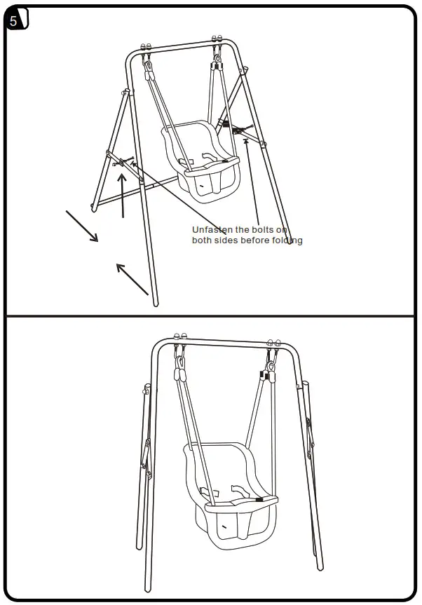 LIFESPAN KIDS PE49 Bobcat Baby Swing -ASSEMBLY3--