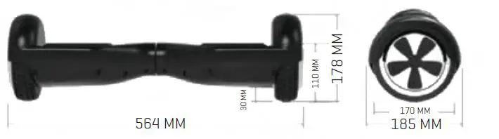 Hoverboard Dimensions