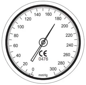 GIMA M32745 Aneroid Sphygmomanometer-steadily until