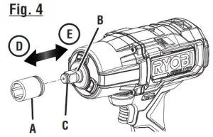 RYOBI 18V Brushless 4-Mode 1 2 In. High Torque Impact Wrench PBLIW01 - FIG4