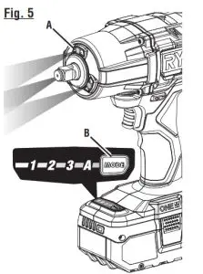 RYOBI 18V Brushless 4-Mode 1 2 In. High Torque Impact Wrench PBLIW01 - FIG5