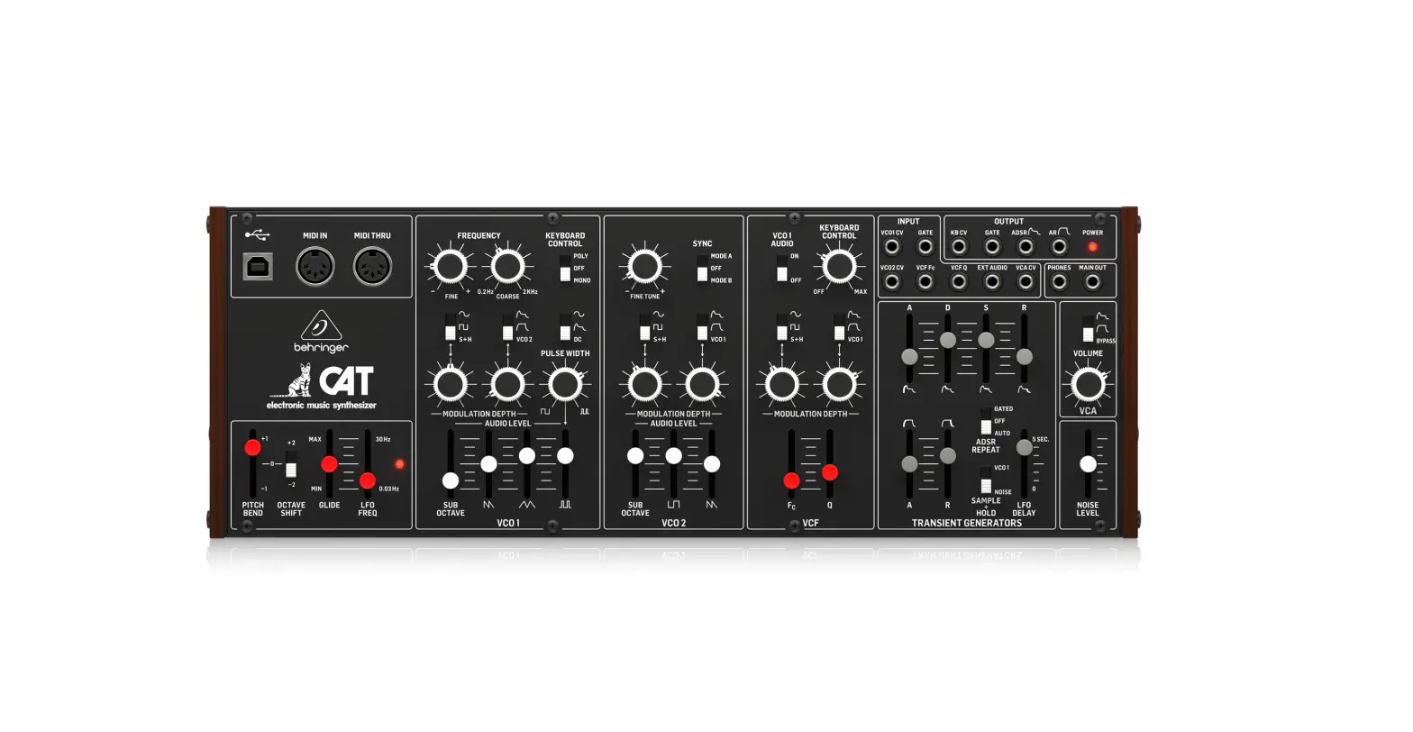 Behringer Syn0007357-000 Cat Monophonic Analog Synthesizer User Guide