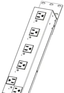 PANAMAX VT4315 PRO Enabled Vertical Rack Power Conditioner with 12 Outlets