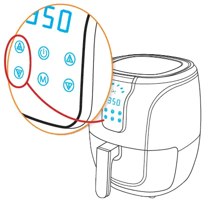 To begin the air frying