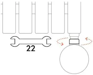 ecostrad 12502200 iQ WiFi Heating Element - Fitting3