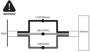 Gesipor 787937392360 LED Bathroom Mirror - CONCETING