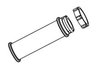 Material pipe and nut