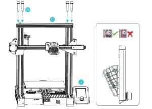 Install the gantry profile