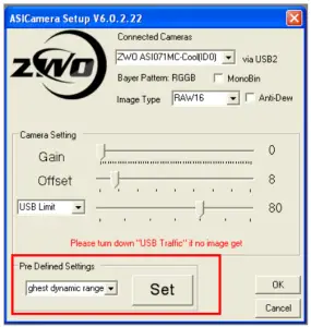 Controlling your camera through ASCOM