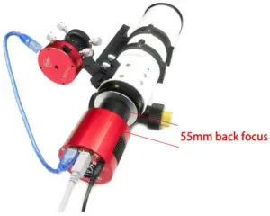 Connecting the camera to the telescope