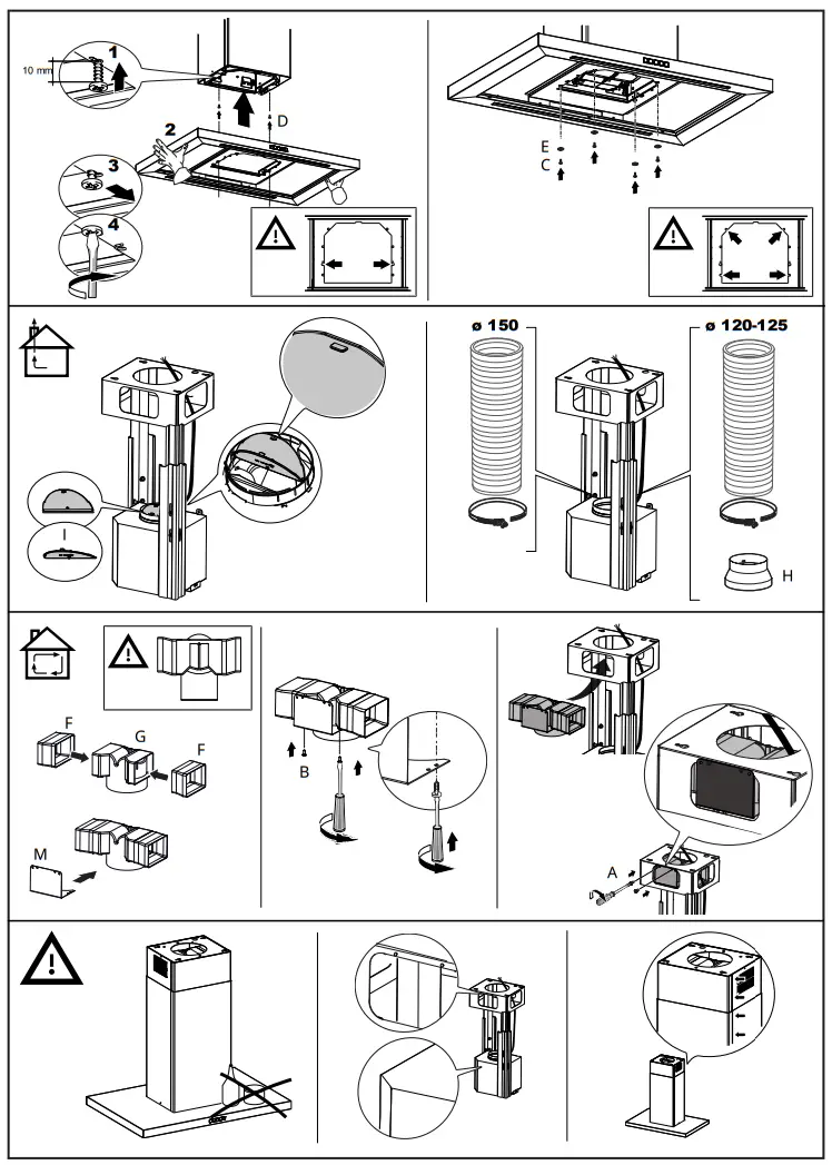 IKEA 003 921 40 SVÄVANDE Ceiling Mounted Extractor Hood Stainless Steel - fig 2