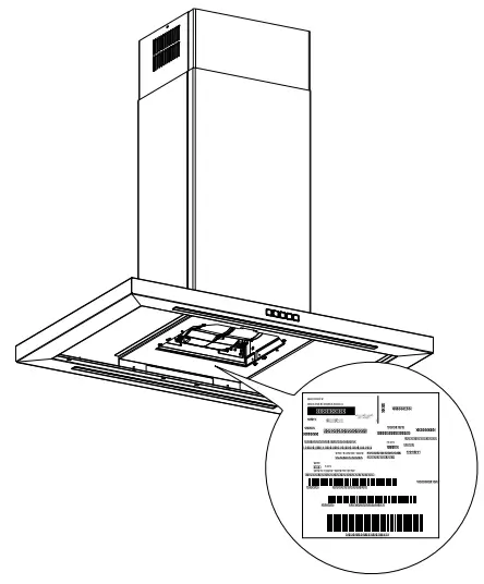 IKEA 003 921 40 SVÄVANDE Ceiling Mounted Extractor Hood Stainless Steel - fig 4