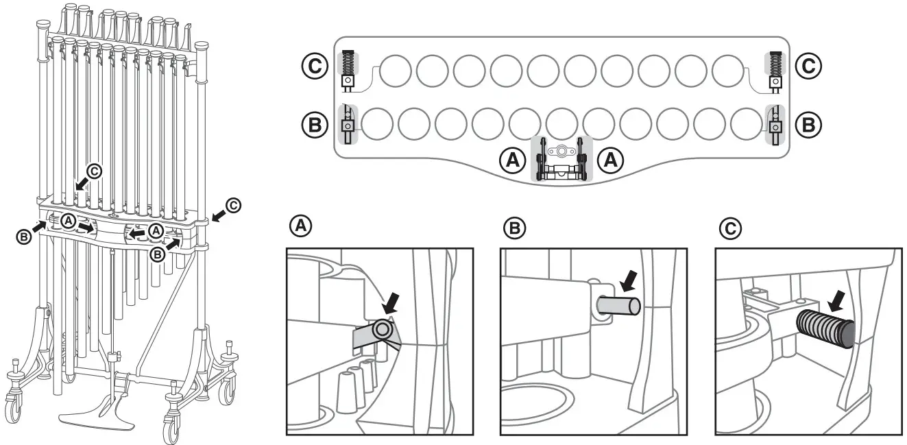 YAMAHA YCH7018 Chimes Musical Instrument - Maintenance grease