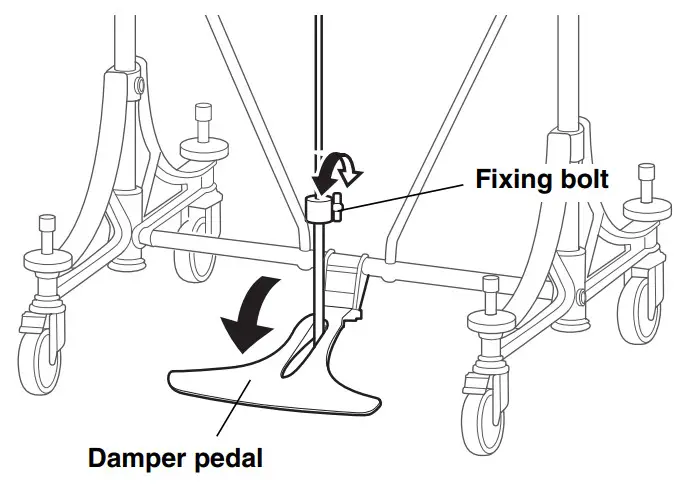 YAMAHA YCH7018 Chimes Musical Instrument - damper pedal