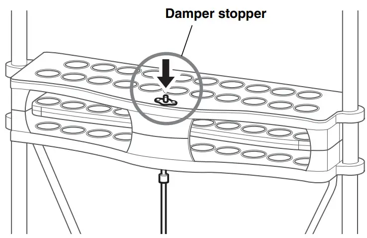 YAMAHA YCH7018 Chimes Musical Instrument - damper