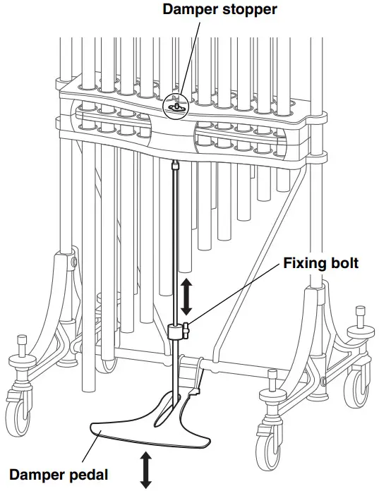 YAMAHA YCH7018 Chimes Musical Instrument - fixing bolt