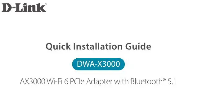 D-Link DWA-X3000 User Manual