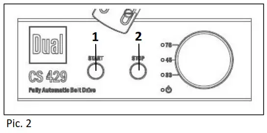 Dual CS 429 Hi-Fi Turntable Fully Automatic- Pic. 2