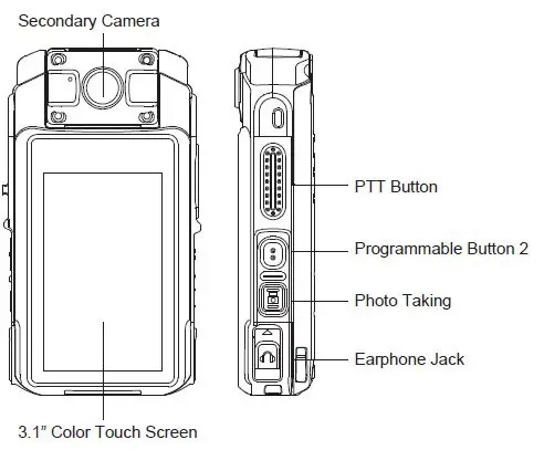 CaptureShenzhen Aintel Technologies CP500 Smart Body Worn Camera 2