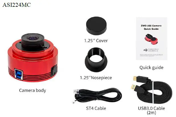 ZWO ASI224 MC-Color Camera Fig1