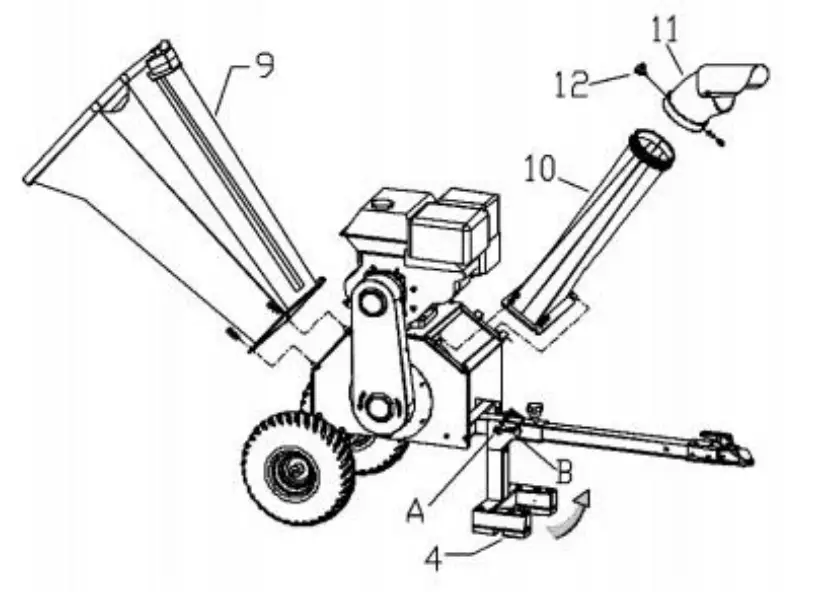 POWER KING PK0915 5 Inch 14HP Chipper Shredder - POWERKING
