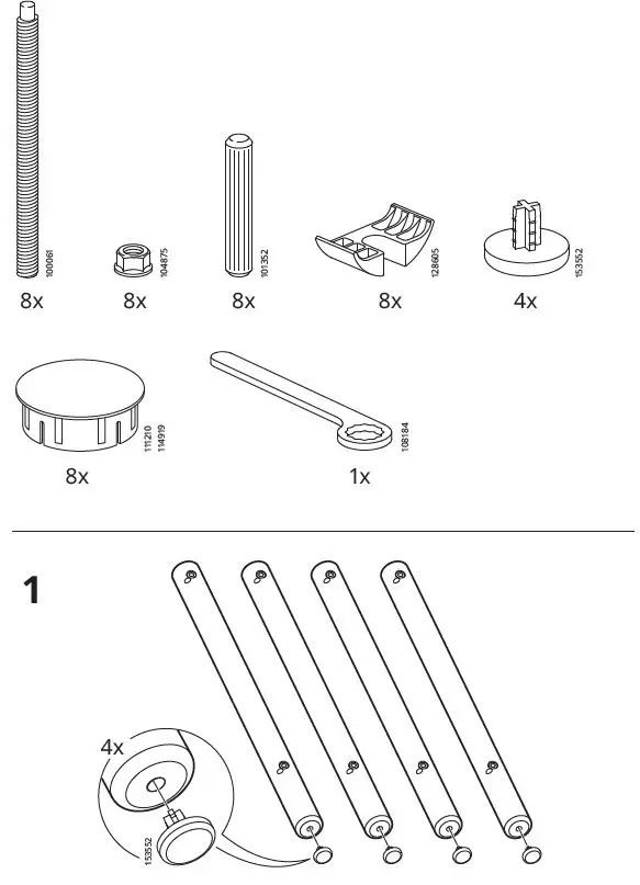 IKEA LISTERBY Side Table 50cm-2