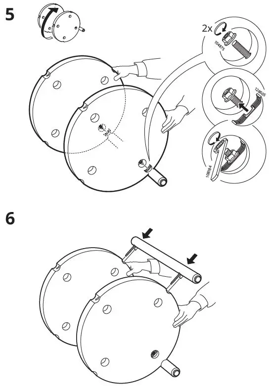 IKEA LISTERBY Side Table 50cm-5