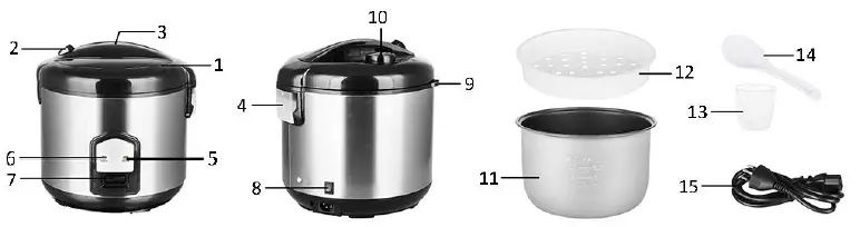 emerio 30-RK20215 Rice Cooker fig 1
